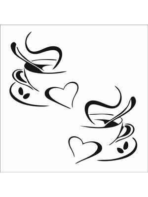 Stencil Sarayi Boyama Şablon Mutfak Obje ve Yazıları - 4004