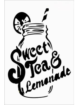 Stencil Sarayi Boyama Şablon Mutfak Obje ve Yazıları - 8328