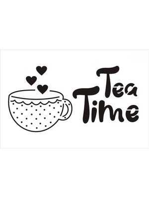 Stencil Sarayi Boyama Şablon Mutfak Obje ve Yazıları - 8800