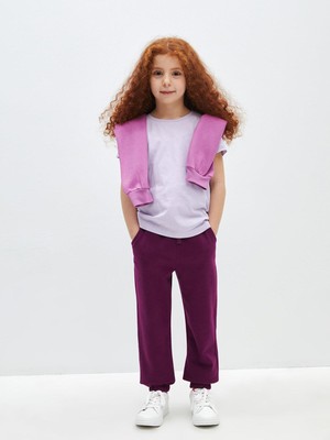 LC Waikiki Lcw Kids Beli Lastikli Basic Kız Çocuk Jogger Eşofman Altı