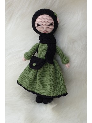 Kelebeğin Rüyası Hobi Evi Amigurumi Tesettürlü, Uyku Arkadaşı Kız Bebek Oyuncak