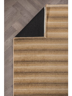 Colore Home Ada Kaymaz Taban Yıkanabilir Dokuma Gold Kilim Sarı Yolluk