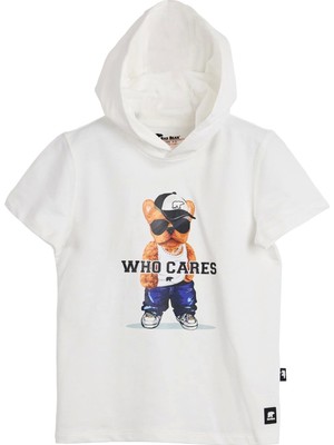 Bad Bear Mood Off-White Hoodie Sweatshirt