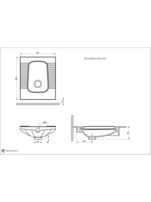 Seramiksan Delta Hela Taşı (Arkadan Su Girişli)