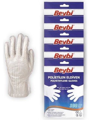 Destpak Beybi Şeffaf Poşet Eldiven 1. Kalite (5 Paket - 500 Adet) (Polietilen)