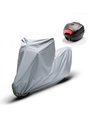 Breen Yuki QM50QT-6E Snoopy Gri Motosiklet Brandası Arka Çanta Uyumlu