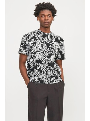 Jack & Jones Jorlafayette Aop Tee Ss Crew Neck Ln