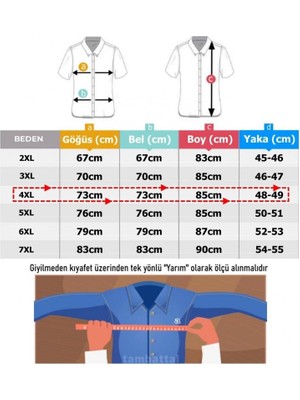 Maruf Shop Erkek 145 Kiloya Uygun Büyük Beden Pamuklu Gömlek Uzun Kol