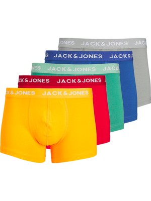 Jack & Jones Jaclarry Solıd Trunks 5 Pack Kırmızı Boxer 12255848-17