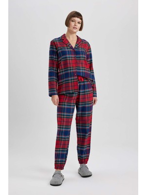 DeFacto Fall in Love Regular Fit Uzun Boy Flanel Pijama Altı X9052AZ23WN