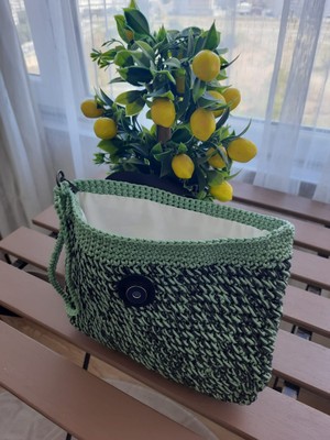 Mogiva Örgü Clutch Çanta