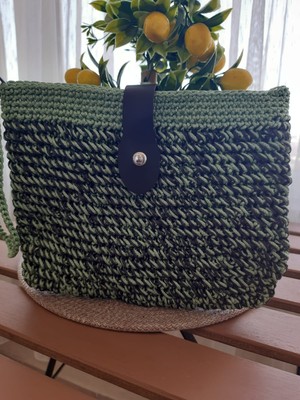 Mogiva Örgü Clutch Çanta