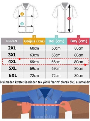 Maruf Shop Erkek Büyük Beden 95 Kilo Için Uygun Kısa Kol Dar Kalıp Gömlek