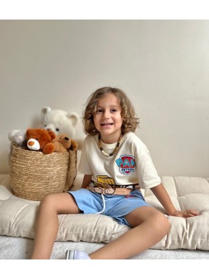 Sacro Kids Paw Patrol Desenli Şort T-Shirt Erkek Çocuk Takım