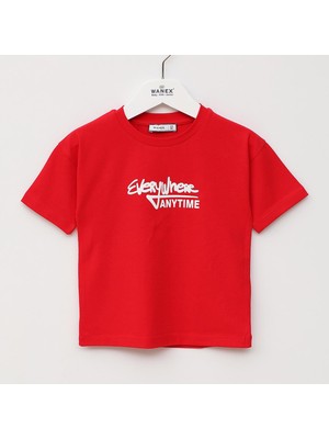 Wanex Erkek Çocuk Kısa Kollu Tişört - 16768 - Kırmızı