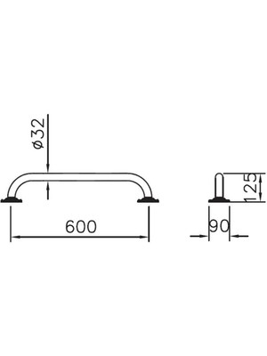 VitrA Arkitekta A44449 Tutunma Barı 60 cm