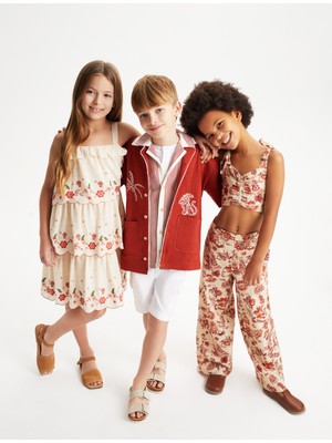 Koton Gömlek Kısa Kollu Pamuklu