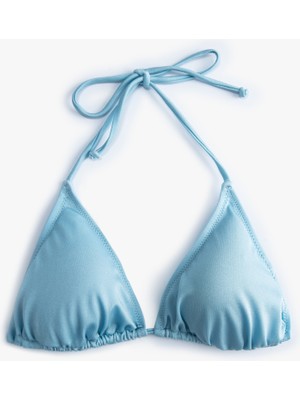 Koton Üçgen Bikini Üstü Ince Askılı Boyundan Bağlamalı