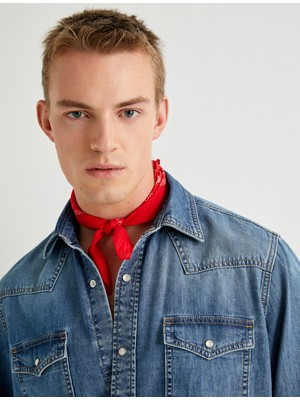 Koton Kot Gömlek Ceket Oversize Uzun Kollu Kapaklı Cep Detaylı