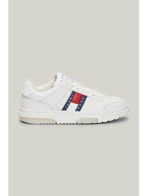 Tommy Hilfiger Kadın Brooklyn Deri Beyaz Sneaker