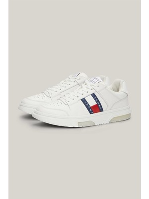 Tommy Hilfiger Kadın Brooklyn Deri Beyaz Sneaker