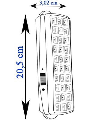 Noas YL05-1001 Datça 30 Ledli Işıldak - Şarjlı Acil Aydınlatma Kiti - Beyaz Işık