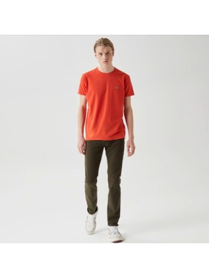 Lacoste Erkek Standart Fit Basic Turuncu T-Shirt