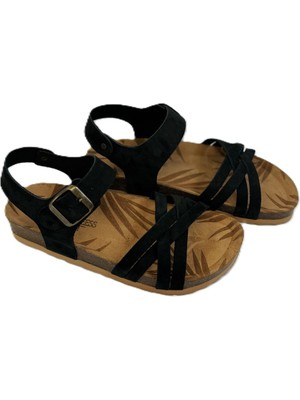 KAFKASLAR AYAKKABI Kafkaslar Hakiki Deri Ortopedik Günlük Spor Model Bırkenstok Model Bayan Sandalet