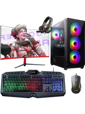 Turbox TX5267 I7 4770 16GB Ram 512GB SSD 4gb RX560 27 Inç Curved Oyuncu Masaüstü Bilgisayarı