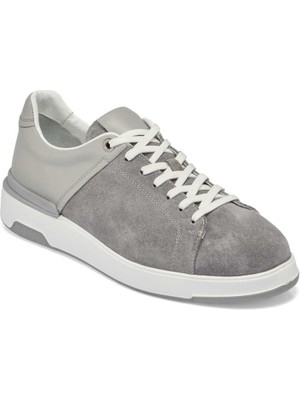 Tergan Gri Süet Deri Erkek Sneaker - E24I1Ay56819-C11 Gri