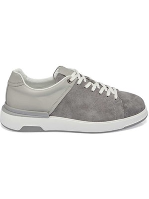 Tergan Gri Süet Deri Erkek Sneaker - E24I1Ay56819-C11 Gri