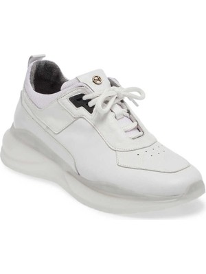 Beyaz Deri Erkek Sneaker - E24I1AY56802-A26  Beyaz