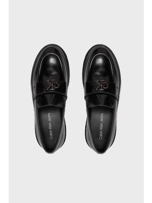 Calvin Klein Logolu Deri Loafer Ayakkabı Yw0Yw015030Gt Kadın Ayakkabı Yw0Yw01503 0Gt