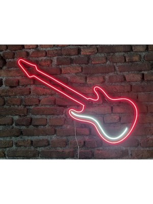 Sanec Gitar Neon Ledli Duvar Aydınlatması