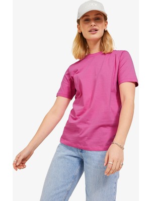 Jjxx Jxanna Kadın Pembe T-Shirt 12200182-CARMINEROSE