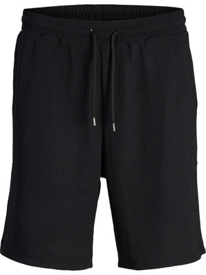Jack & Jones Jpstkane Jjvalencıa Sweat Siyah Erkek Şort