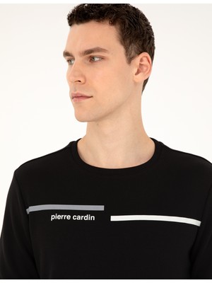 Pierre Cardin Erkek Siyah Regular Fit Sweatshirt 50295755-VR046