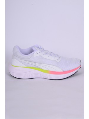 Puma 310000-02 Beyaz Scend Pro Ultra Wn Fileli Ortopedik Taban Bağcıklı Hafif Yüksek Taban Esnek Rahat Beyaz Kadın Günlük Spor Ayakkabı