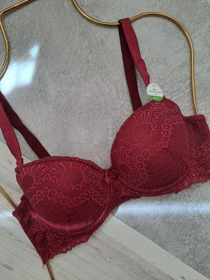 Nariya Kadın Büyük Beden Sütyen C Cup Toparlayıcı Dantel Detaylı Günlük Rahat Sütyen Iç Giyim C Cup Toparlayıcı Günlük Rahat Sütyen Iç Giyim Battal Çamaşır