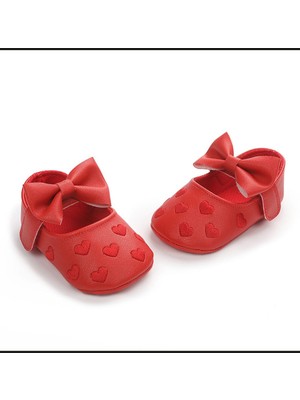 Hira Kids Collection Kız Çocuk Kalp Nakışlı Patik Ayakkabı