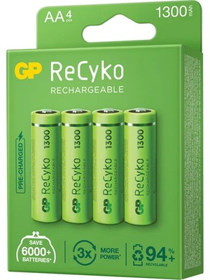 GP 1300 Mah Ni-Mh R6 Şarjli Aa 4lü Kalem Pil