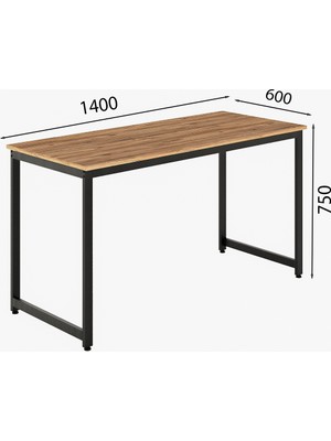 Flinder Çalışma Masası Bilgisayar Masası Ofis Masası 60 x 140 cm