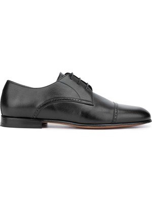 Tamer Tanca Erkek Hakiki Deri Siyah Klasik Ayakkabı 183 29702 Erk Ayk Y24 Sıyah