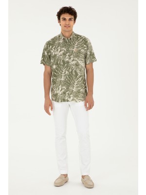U.S. Polo Assn. Erkek Beyaz Kanvas / Chino Pantolon 50286305-VR013