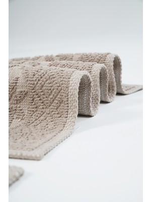 Nikar Home Yıldız 2'li Banyo Pamuk Paspas Seti, Kaymaz Taban, Şık ve Dayanıklı 60X100 / 60X50 Ölçülerinde