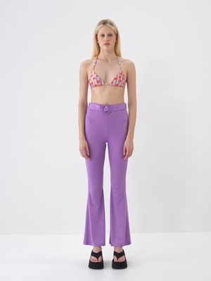 Xint Kadın Nar Çiçeği Doğal Dökümlü Slim Fit Bikini Üstü