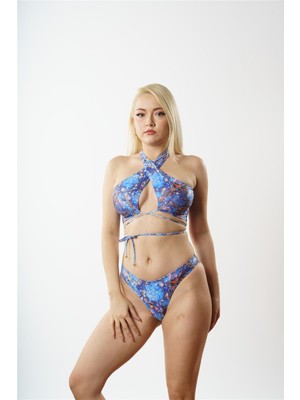 Louren NB1964 Boyun Bağlamalı Bikini Tk