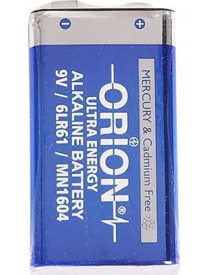 Orion 9V Alkalin Pil - Dökme