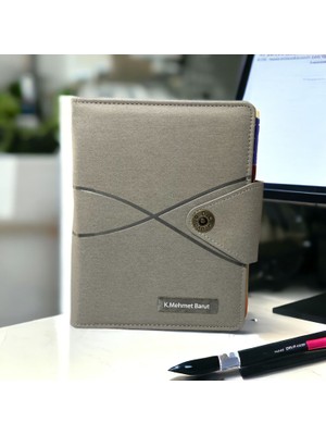 Eren Ofis Sonsuzluk Model Organizer Termo Deri Mekanizmalı Tarihsiz Defter Kişiye Özel Isimli