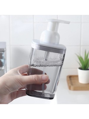 Yaci Shop Mavi-2 Tarzı 420ML Şeffaf Köpük Pompa Şişeleri Banyo Yüz Temizleyici El Dezenfektanı Sabun Şişeleri Basın Tipi Köpük Dispenseri 420 ml (Yurt Dışından)